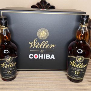 Weller Humidor with 2 Weller 12 year bottles