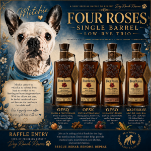 Four Roses Bottle Set includes OESQ, OESK, AND OESO Recipes