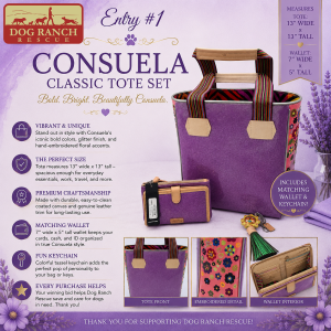 Consuela Classic Tote Set with Matching Wallet & Keychain