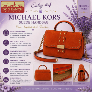 Michael Kors Burnt Orange Suede Handbag
