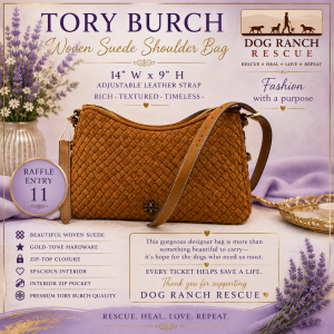 Tory Burch Woven Suede Shoulder Bag