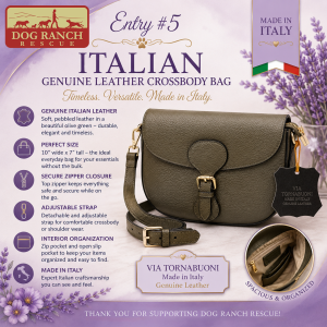 Italian Genuine Leather Olive Green Bag