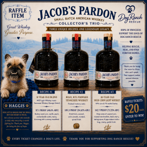 Jacob’s Pardon #1, 2 and 3 Recipe Small Batch Whiskey