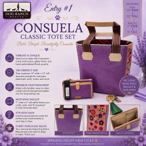 Consuela Classic Tote Set with Matching Wallet & Keychain